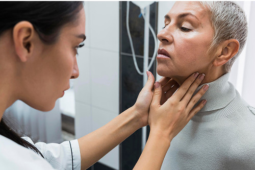 Ultrasound-guided thyroid puncture