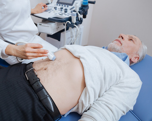Why is it better to get a stomach ultrasound at K+31?