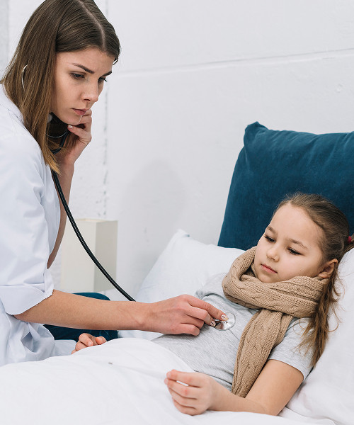 What does a pediatrician do during a house call?