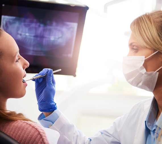 Diagnosis of medium caries