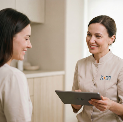 Make an appointment at the gynecology department of the clinic 