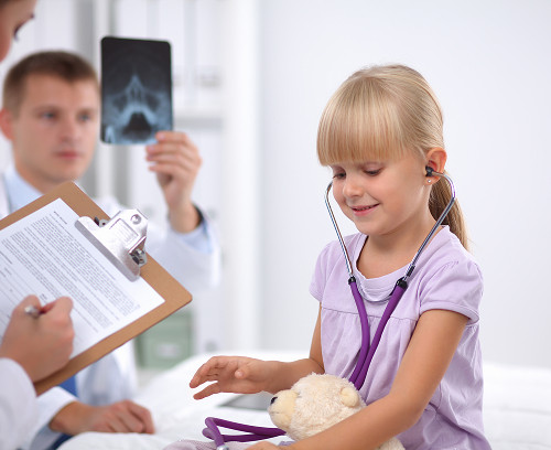 How long does a subcutaneous hematoma take to heal in a child?