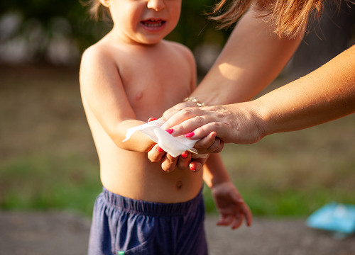 What is a chest contusion and why does it occur in children?