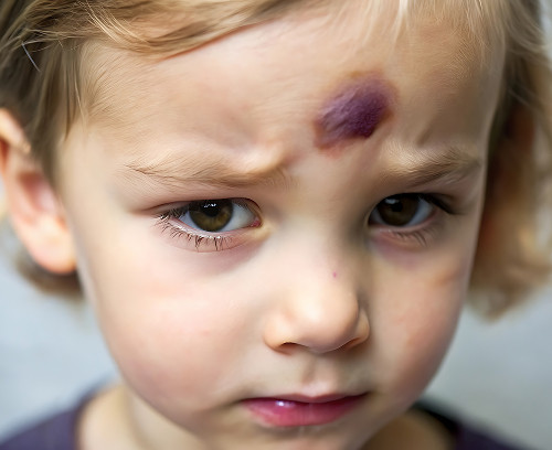 What is a facial hematoma and how is it different from a bruise?
