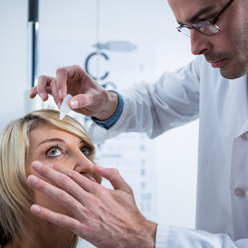 What is anterior chamber irrigation?